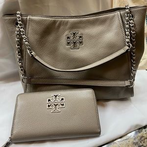 Tory Burch handbag with matching wallet